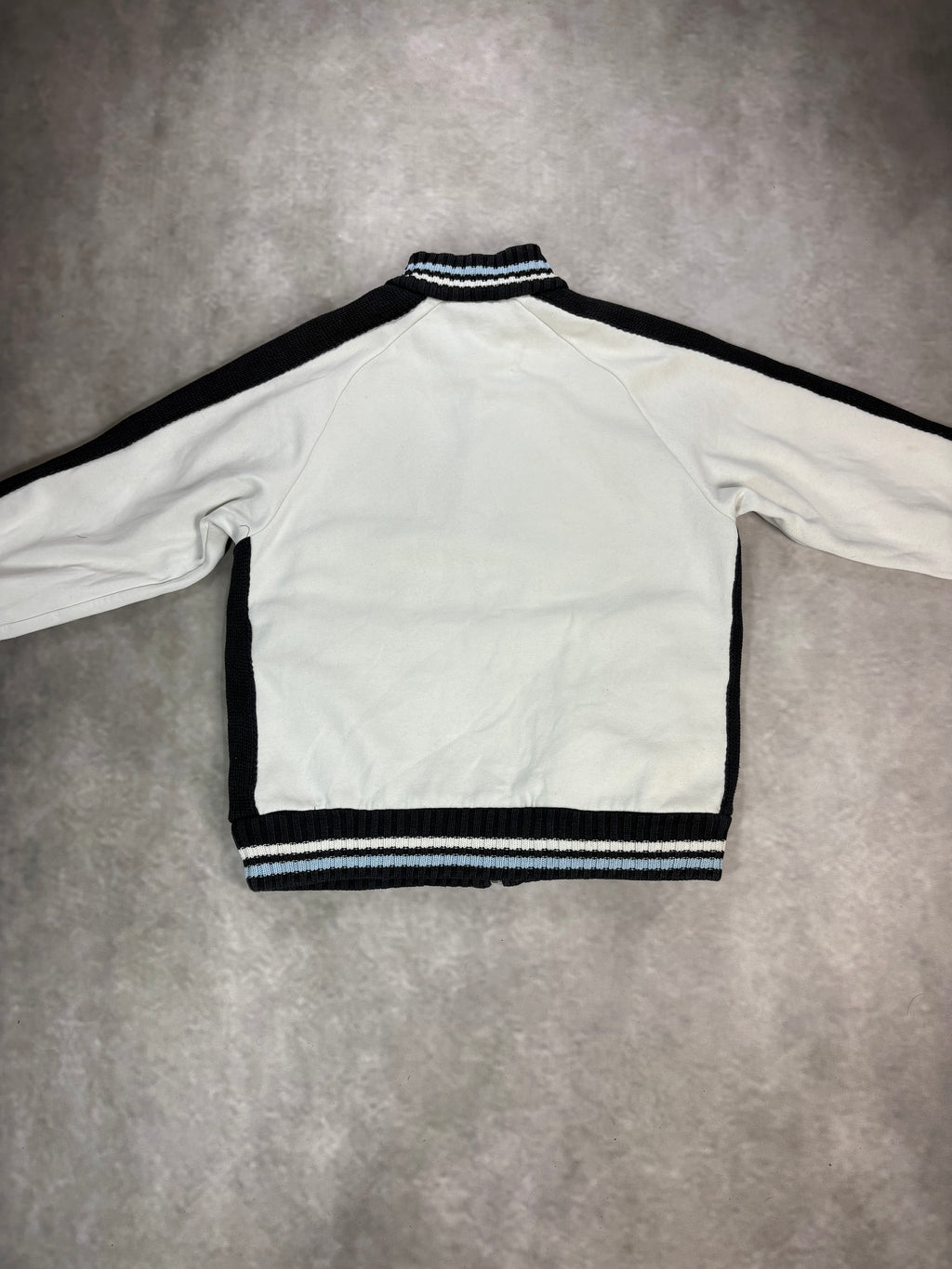 Lotto Track Zip Jacket White Navy – Vintage Y2K Sportswear (M)