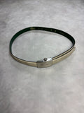 Lacoste Leather Belt Cream Green – Vintage Minimal Belt