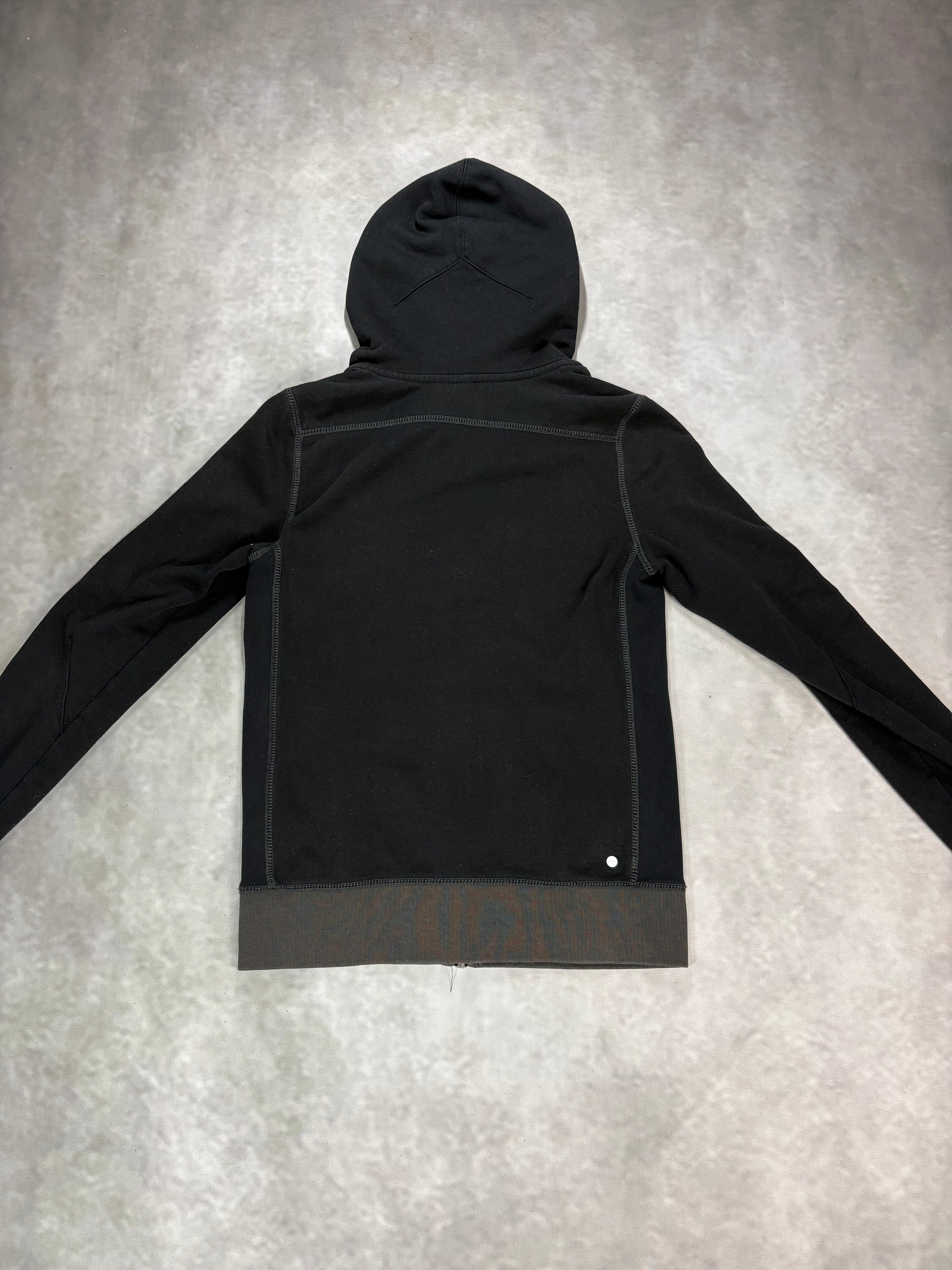 G-Star Raw Zip Hoodie Black Grey – Vintage Y2K Streetwear Jacket (S)