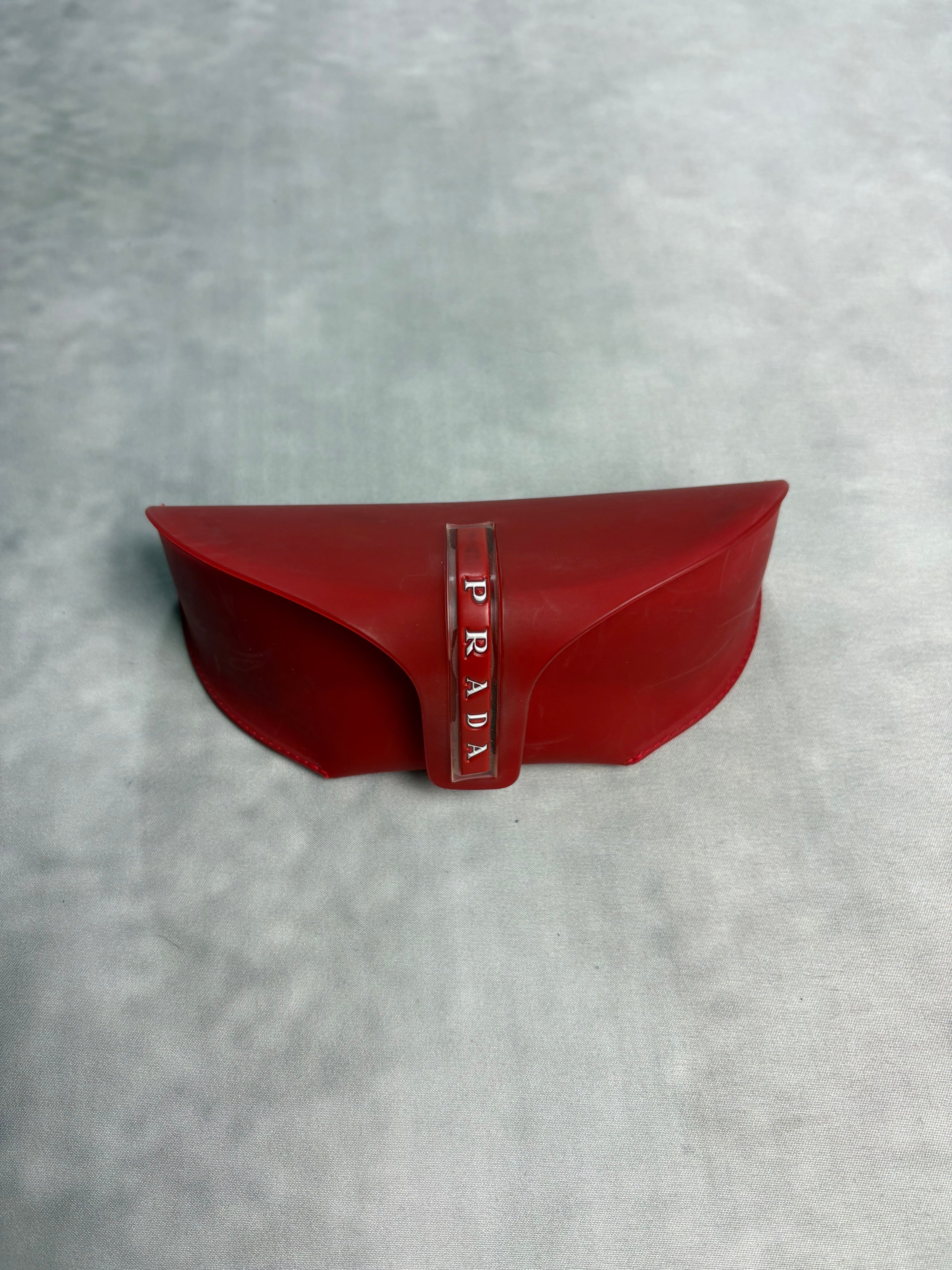 Vintage Prada Sport - Shield Sunglasses Black Y2K