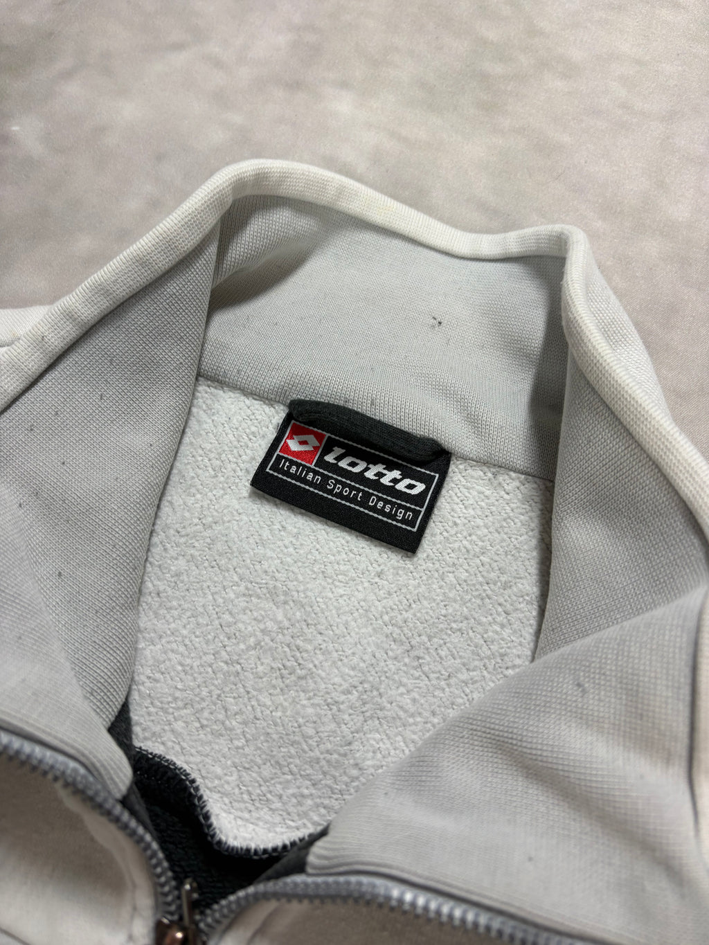 Lotto Track Zip Jacket Black White – Vintage Y2K Sportswear (XL)