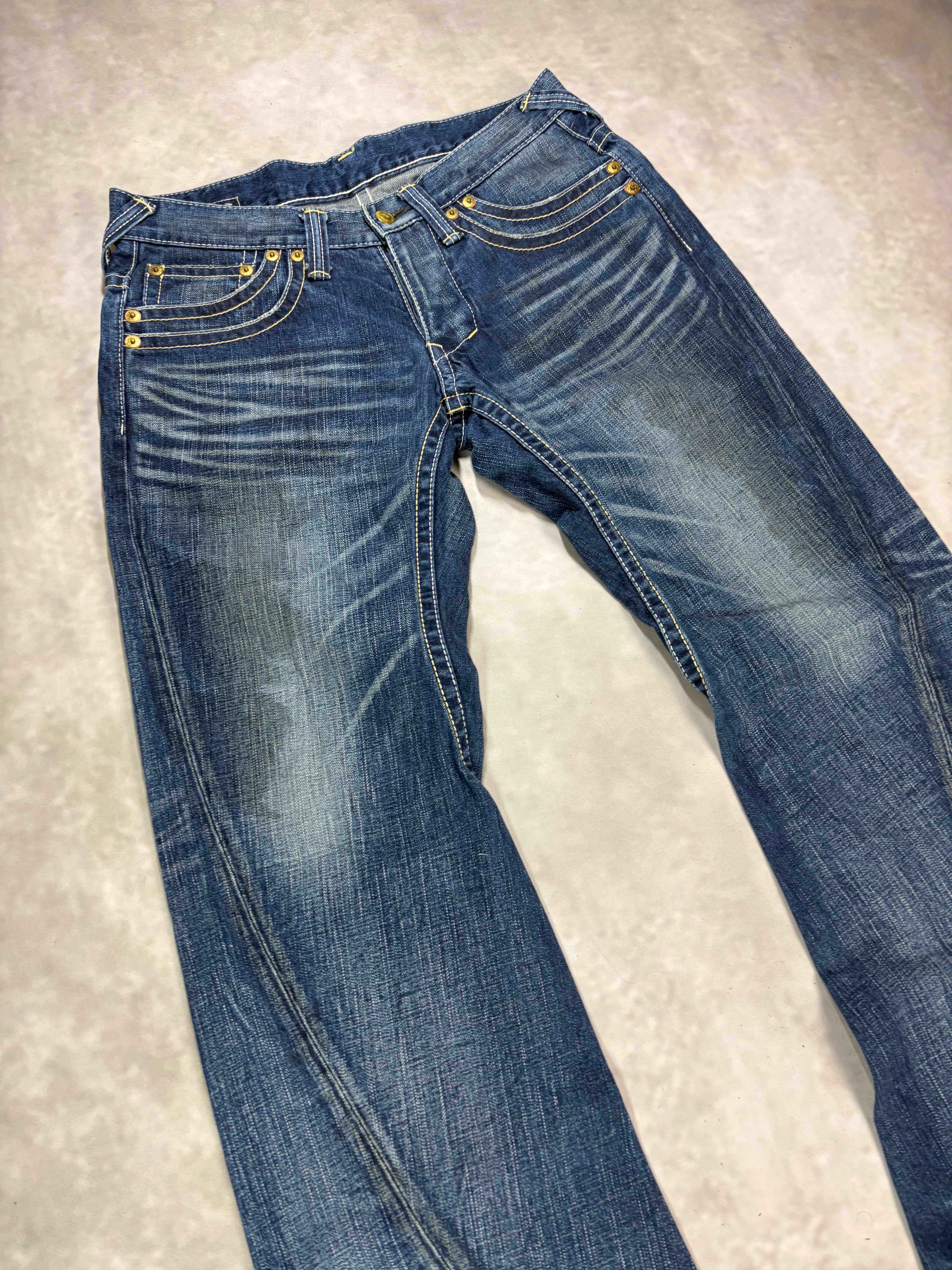 MOR.K.S Tokyo Denim Jeans – Vintage Y2K Japanese Straight Fit (W32)