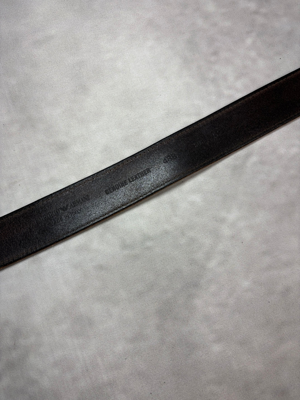Vintage Emporio Armani Leather Belt Brown – Y2K Designer Accessory