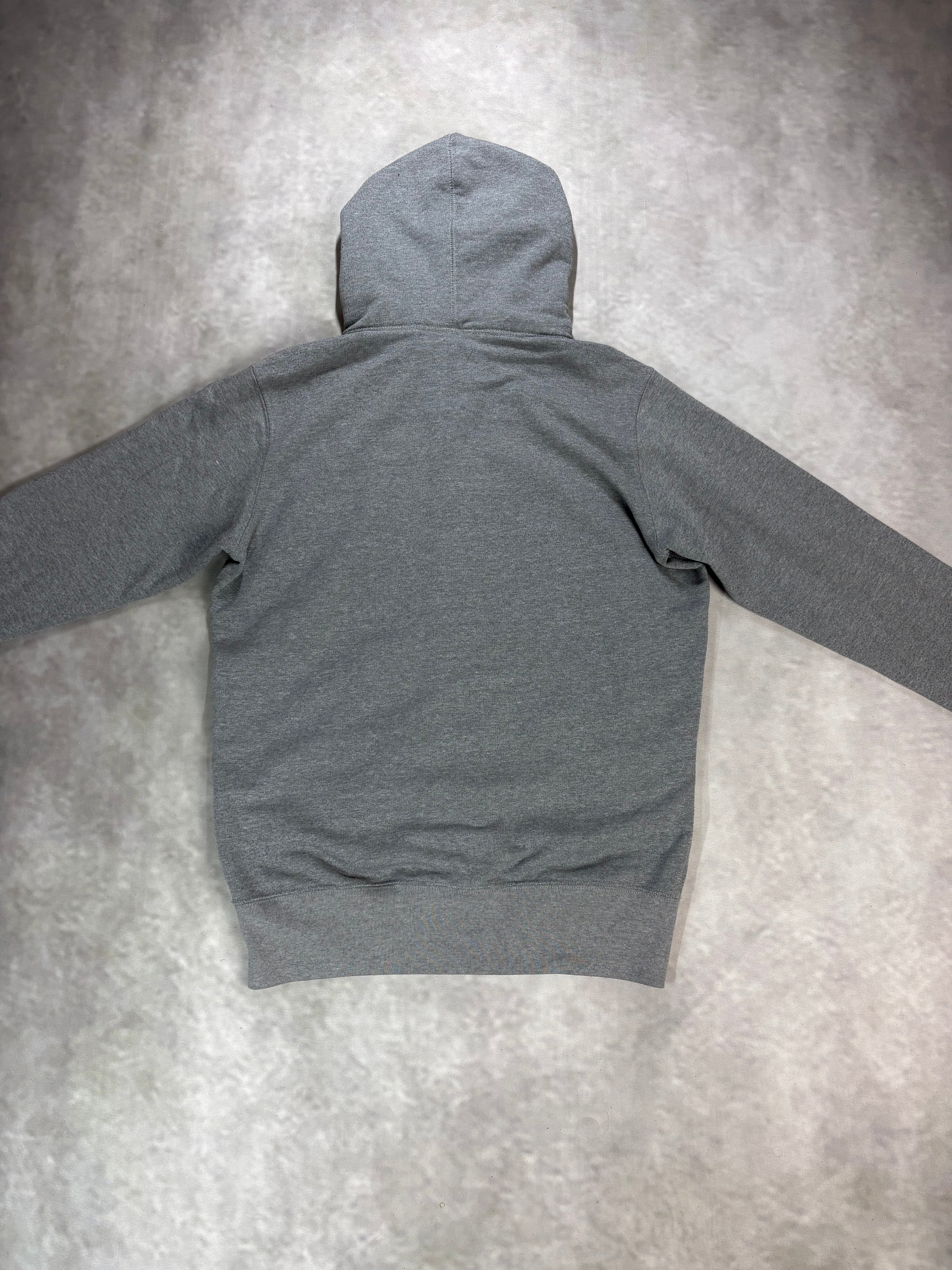 Vintage Diesel Zip Hoodie Grey – Y2K Logo Streetwear (S)