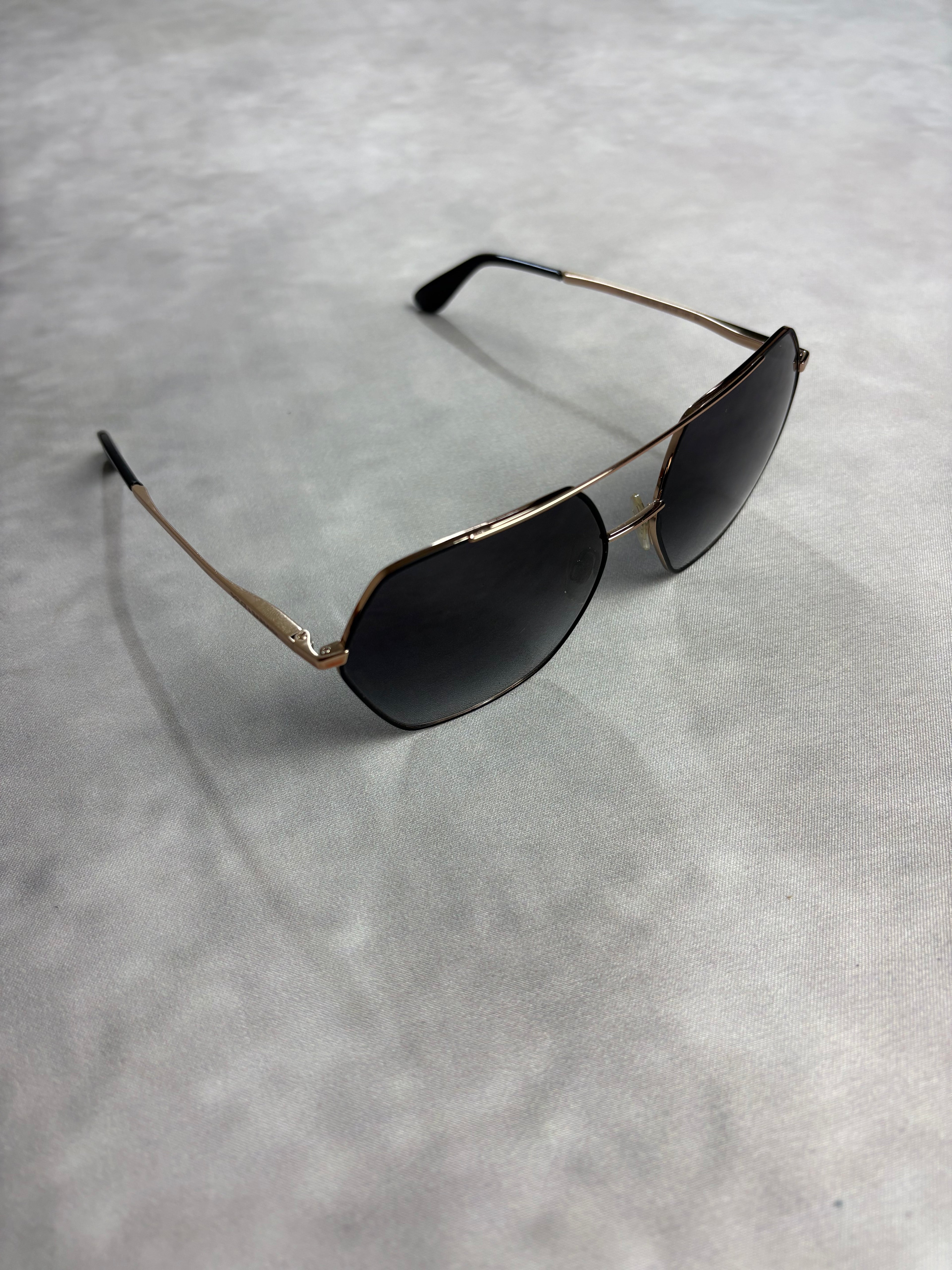 Dolce & Gabbana Aviator Sunglasses Gold Black – Vintage Designer Eyewear