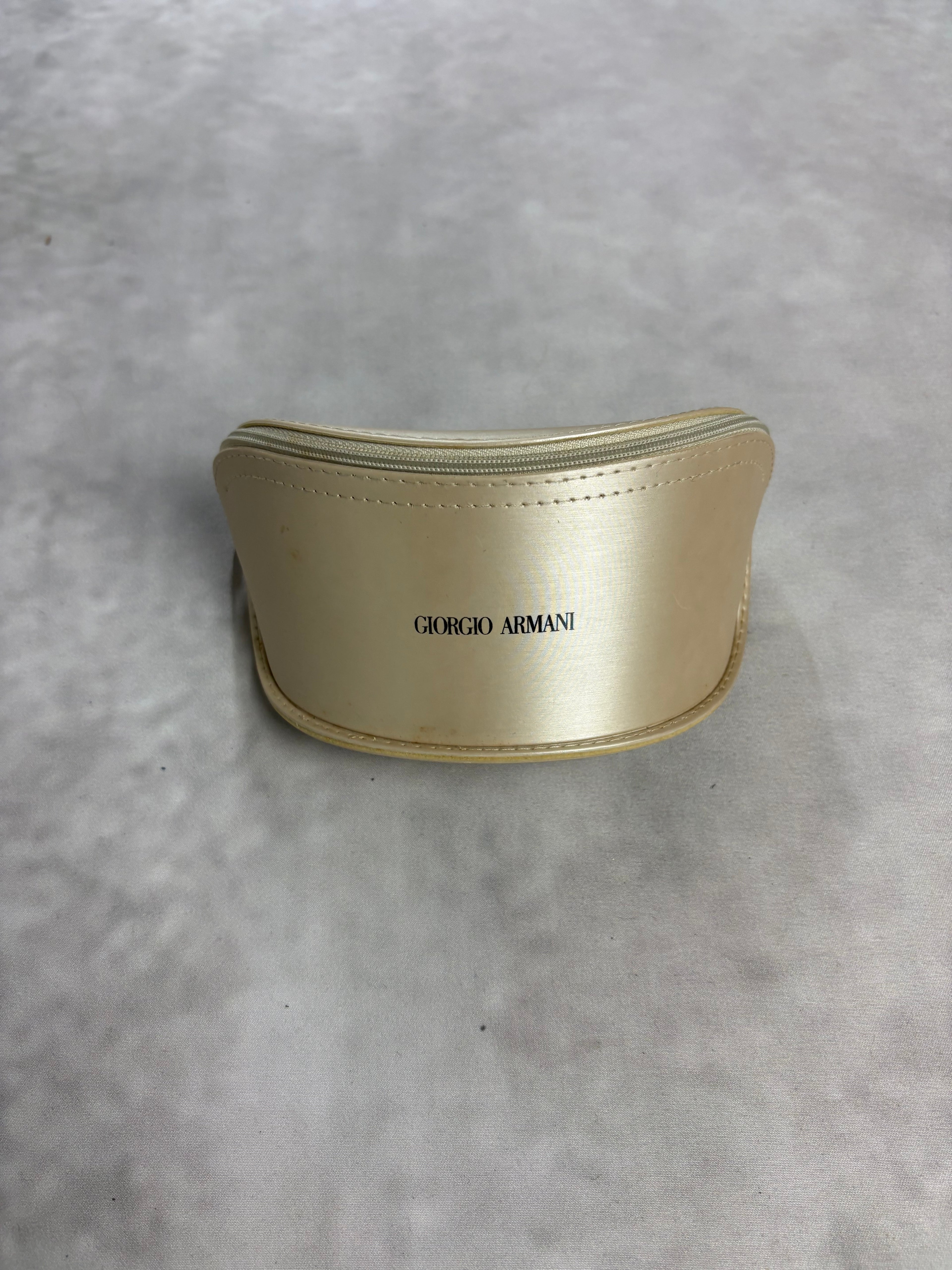 Vintage Giorgio Armani Shield Sunglasses – Y2K Silver Visor Shades