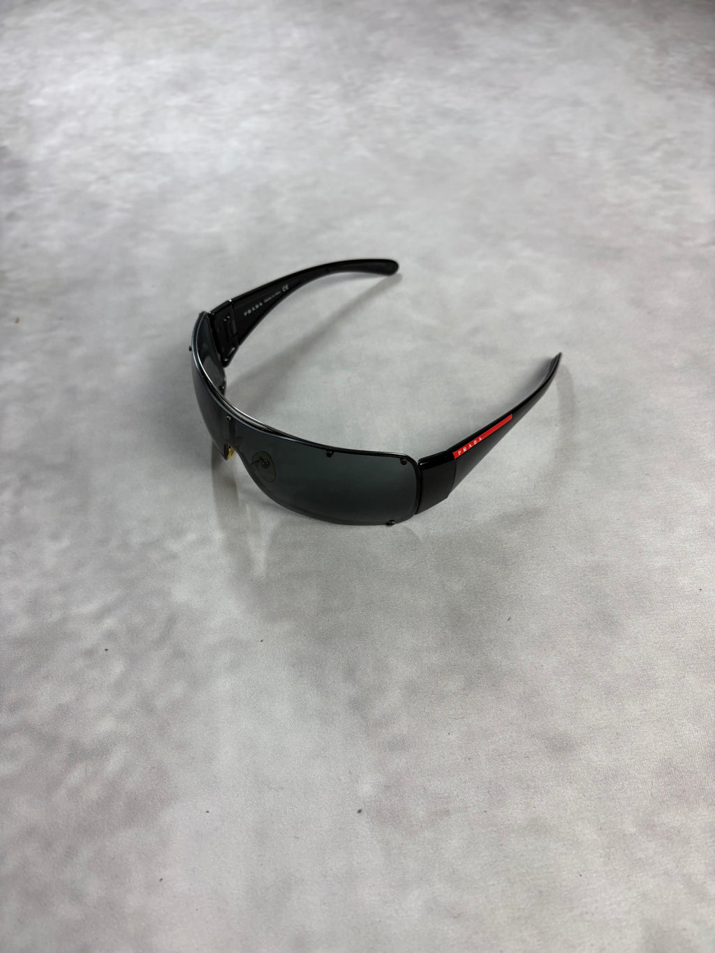 Vintage Prada Linea Rossa Shield Sunglasses – Y2K Sport Visor Shades