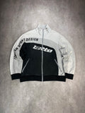 Lotto Track Zip Jacket Black White – Vintage Y2K Sportswear (XL)
