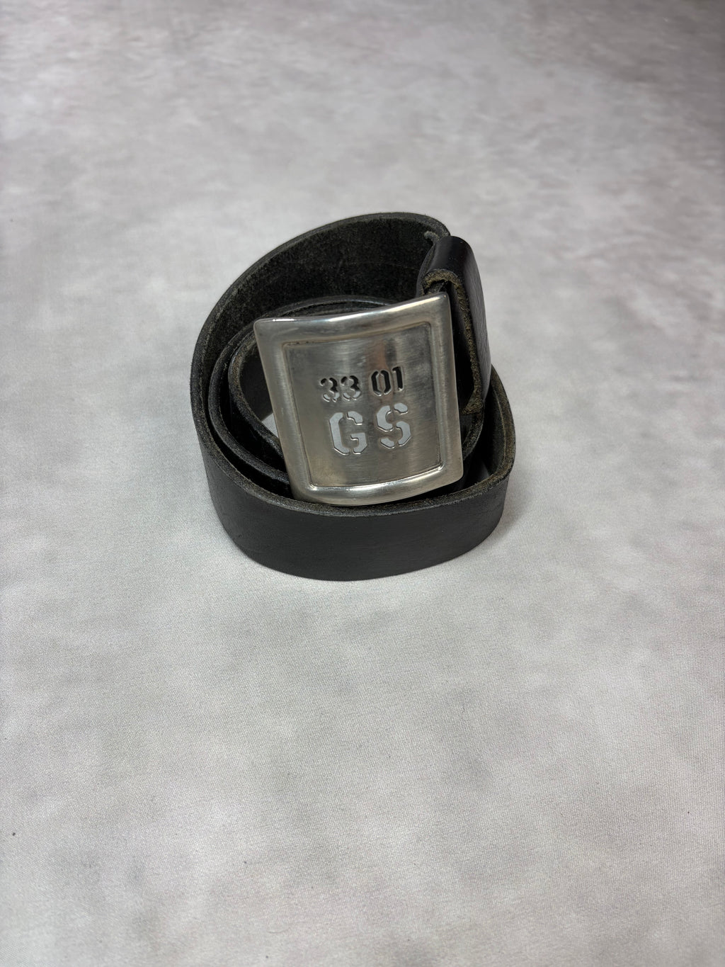 Vintage GS 33 01 Leather Belt Black – Y2K Leather Belt