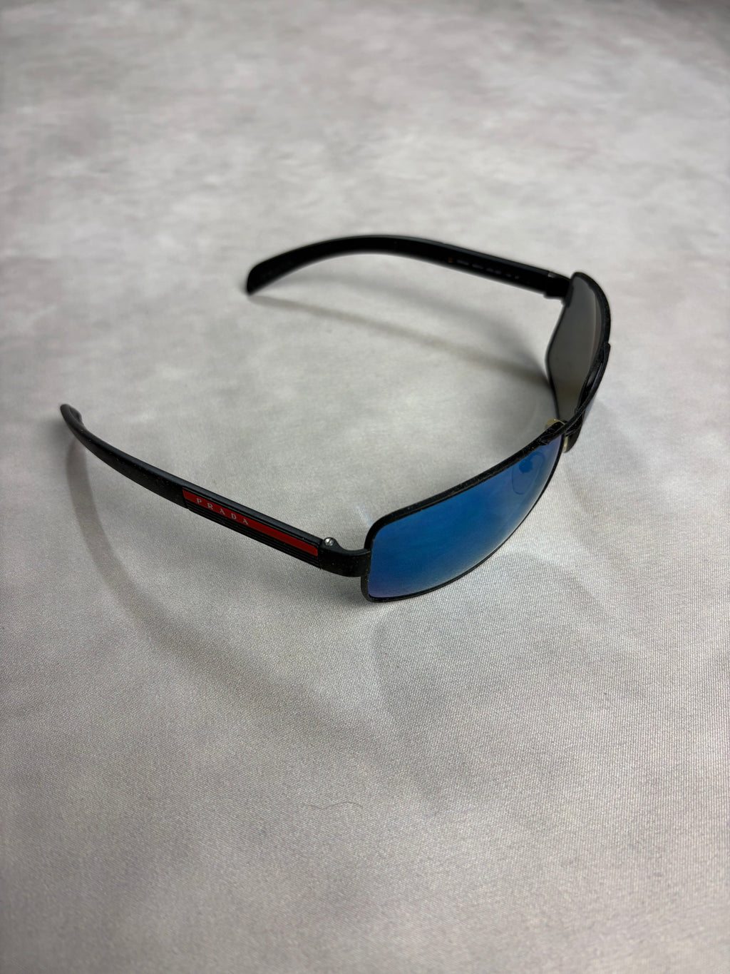 Prada Sport Sunglasses Black Red – Vintage Y2K Shield Shades
