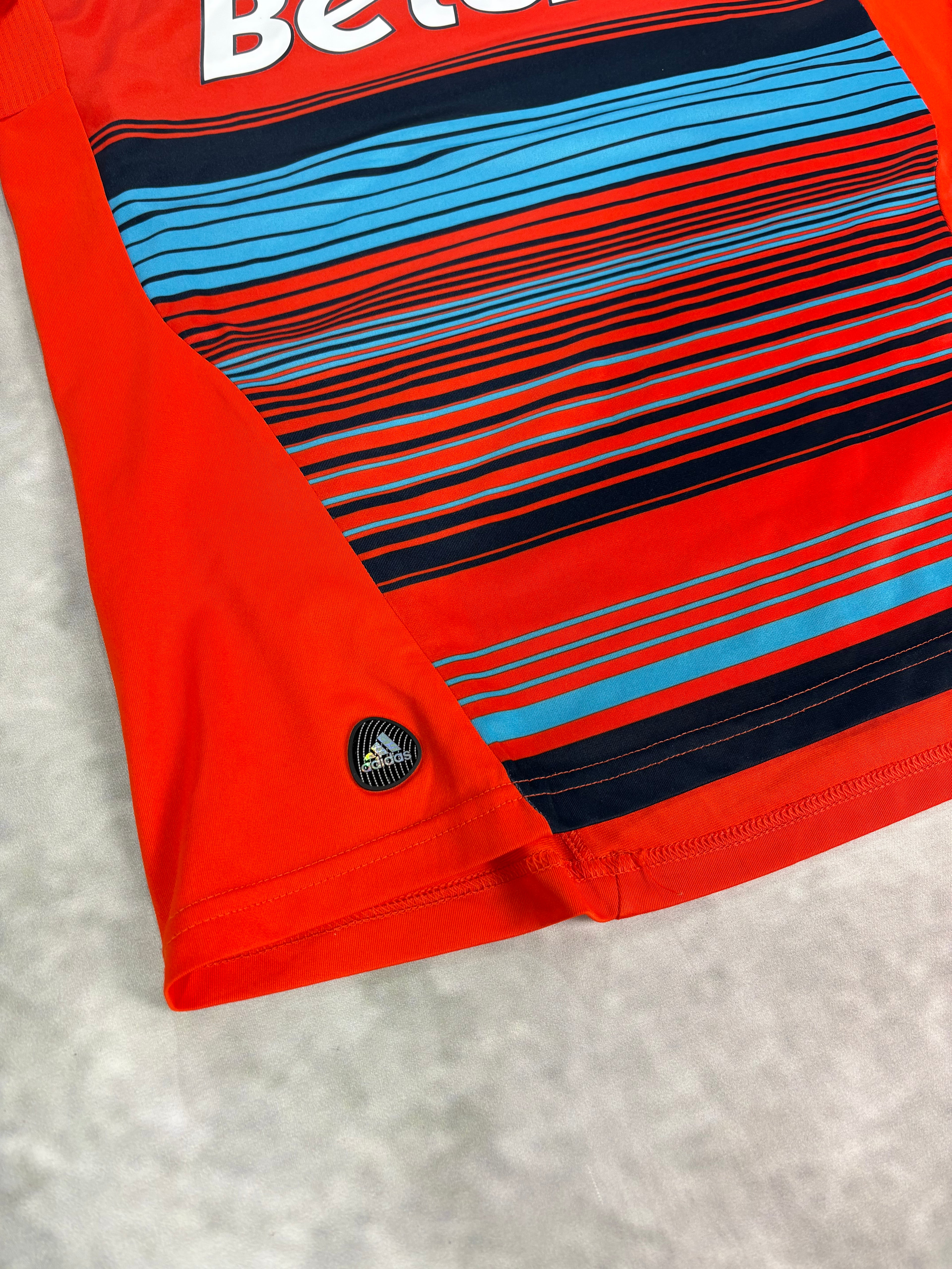 Olympique Marseille Away Football Shirt 2011/12 Orange Blue – Vintage Adidas BetClic Jersey