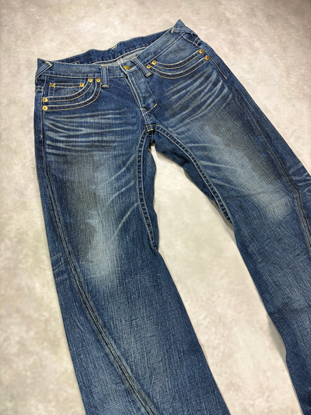 MOR.K.S Tokyo Denim Jeans – Vintage Y2K Japanese Straight Fit (W32)