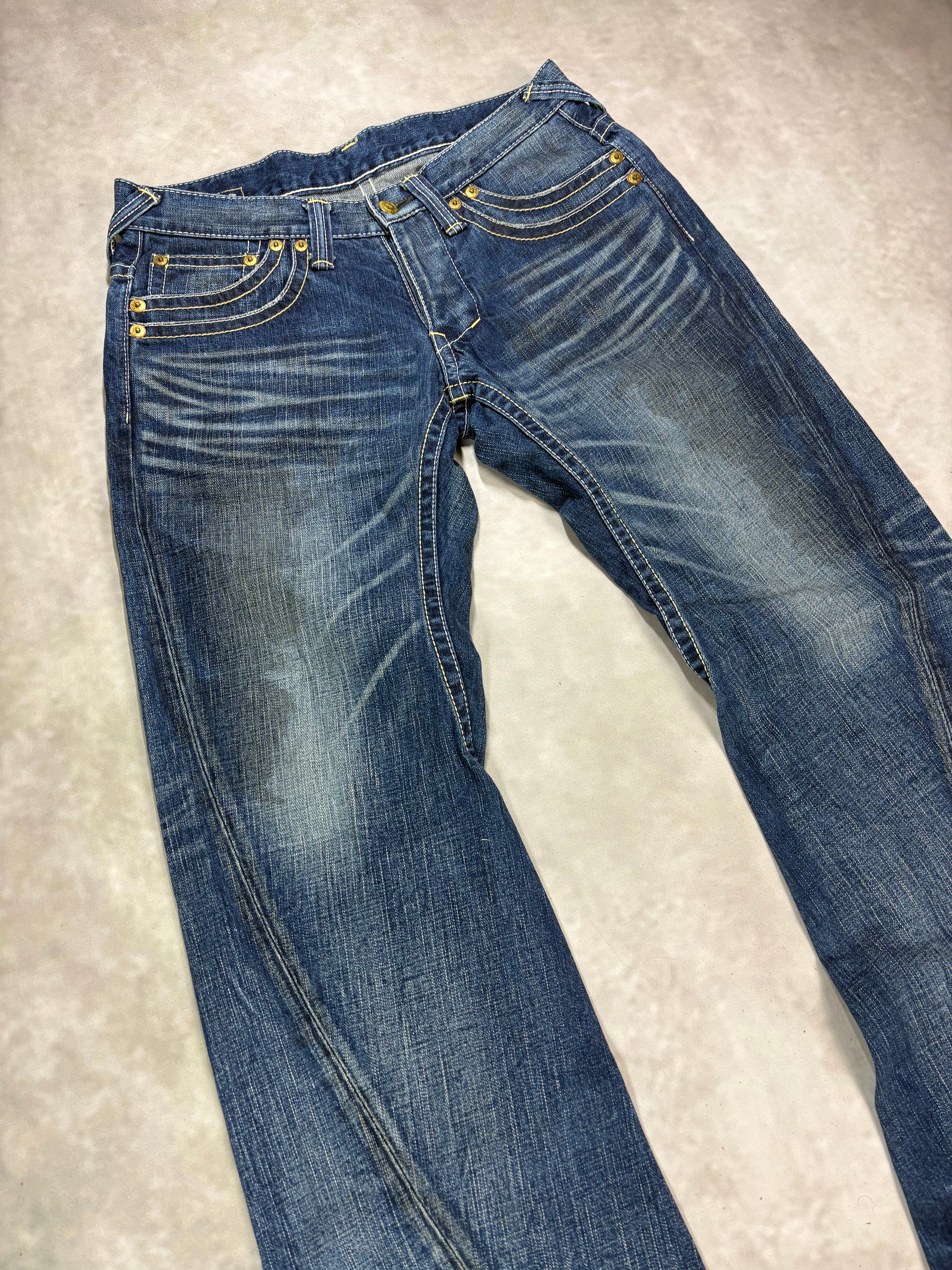 MOR.K.S Tokyo Denim Jeans – Vintage Y2K Japanese Straight Fit (W32)