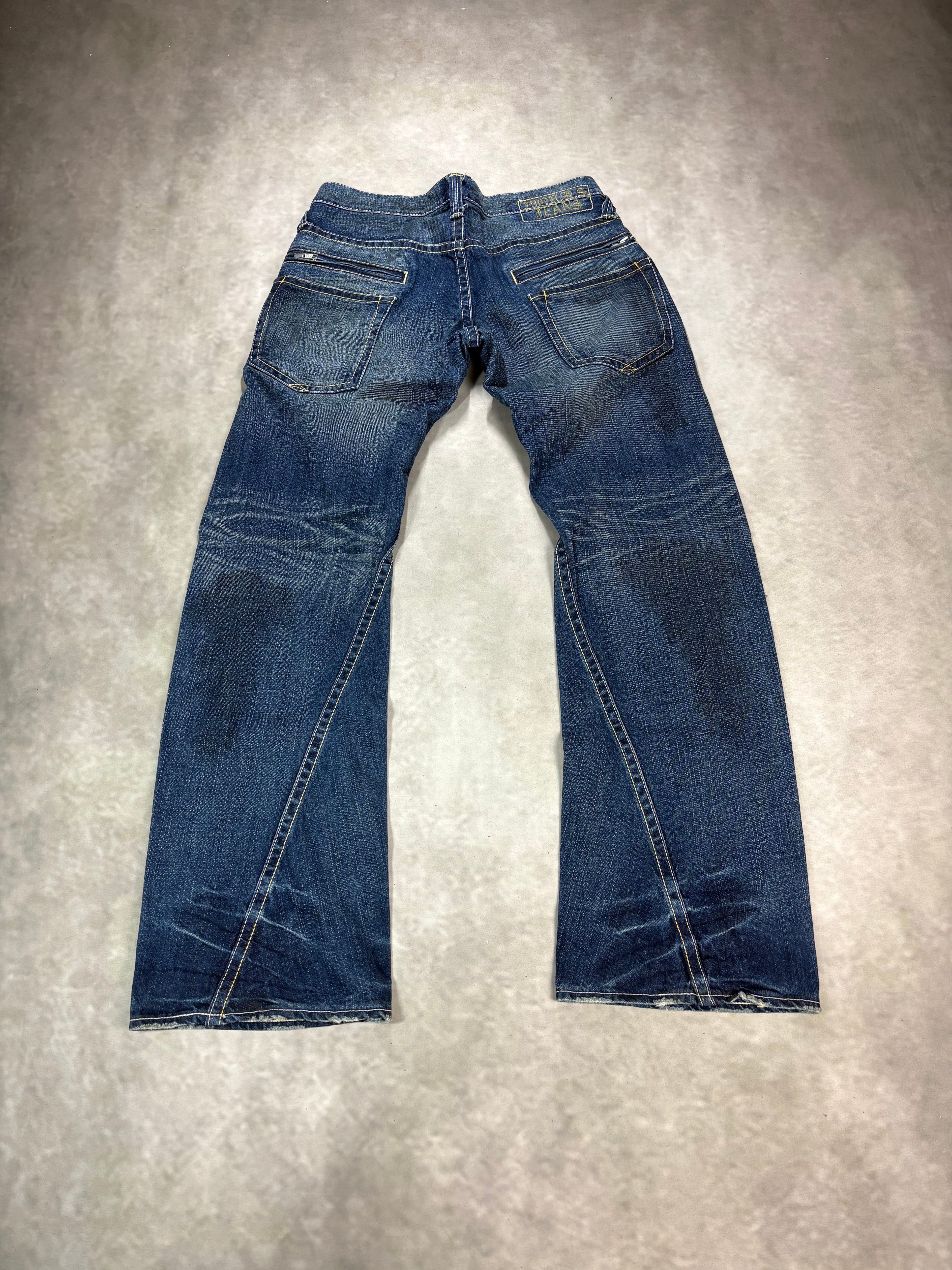 MOR.K.S Tokyo Denim Jeans – Vintage Y2K Japanese Straight Fit (W32)