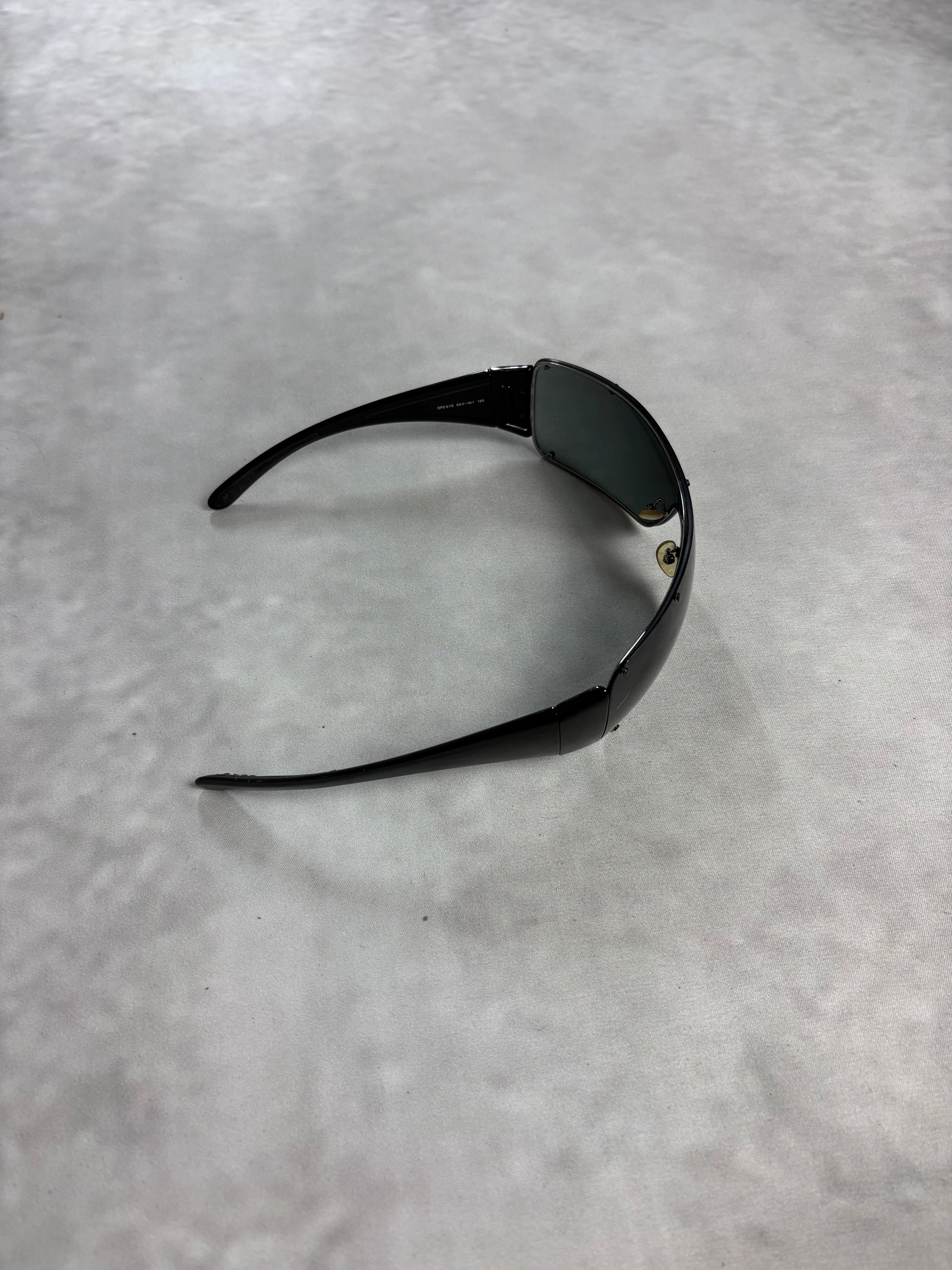 Vintage Prada Linea Rossa Shield Sunglasses – Y2K Sport Visor Shades