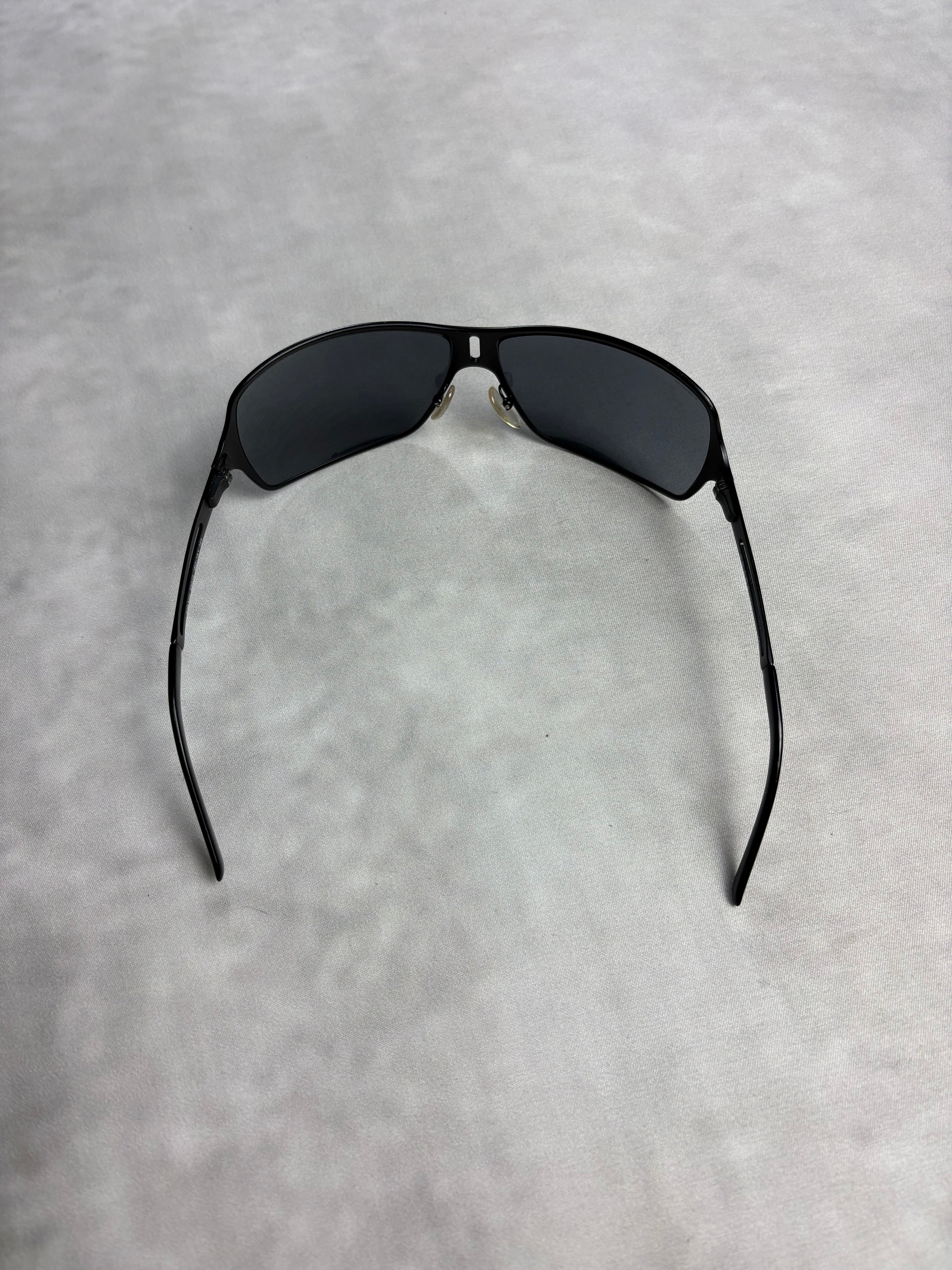 Vintage Prada Sport - Shield Sunglasses Black Y2K