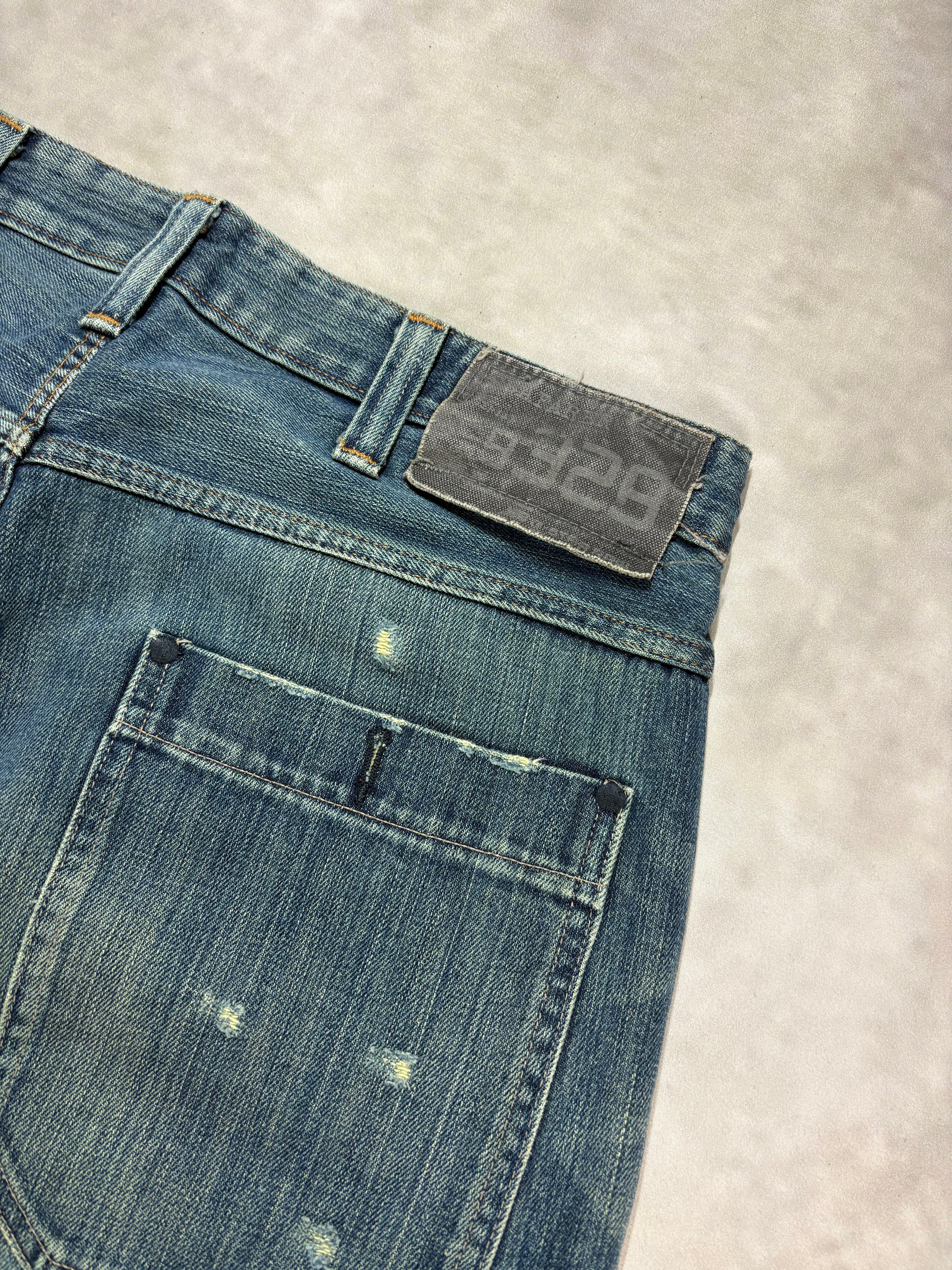 Baggy G-Star RAW Distressed Jeans – Vintage Denim Pants (W32)