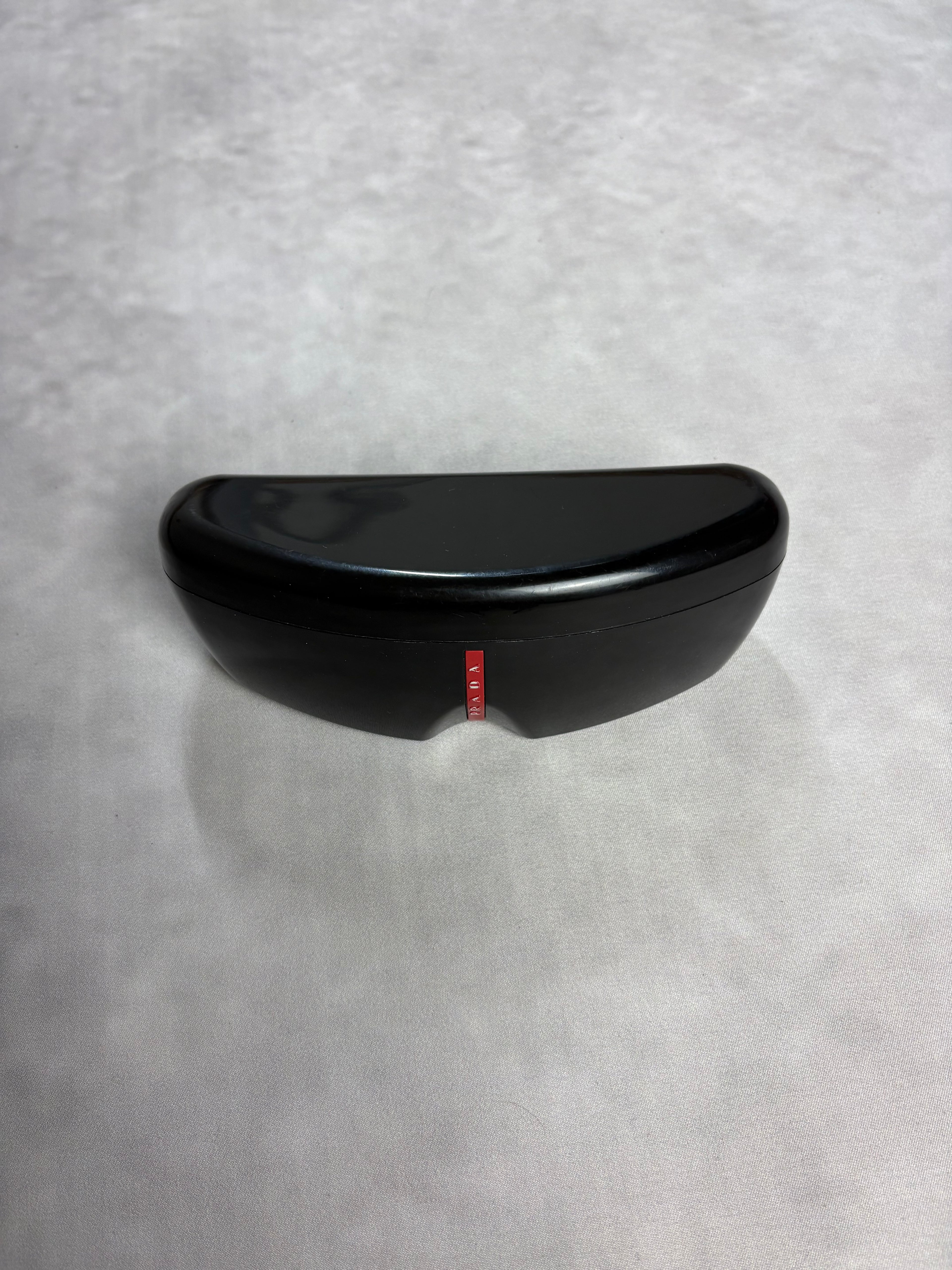 Prada Sport Shield Sunglasses Black Red – Vintage Y2K Wrap Shades